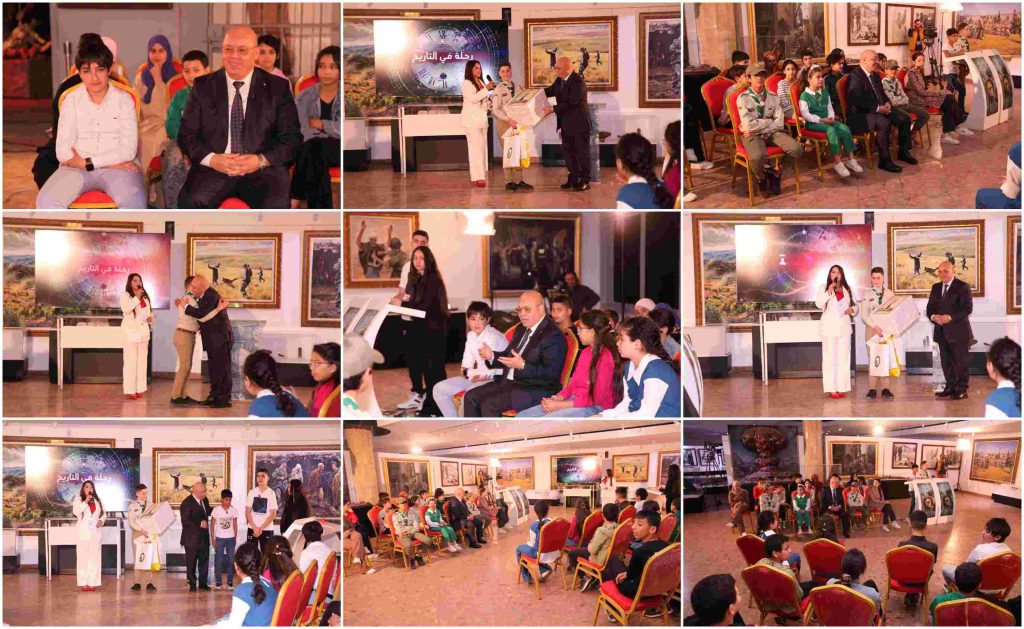 تسجيل حصة تلفزيونية رحلة عبر التاريخ و التي تعتبر حصة مسابقات للناشئة و الشباب الجزائري تهتم بتعليه