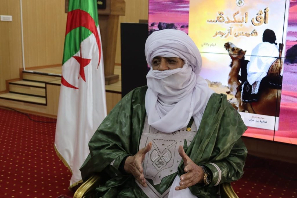 وزير المجاهدين وذوي الحقوق السيد العيد ربيقة يستقبل اعيان طاسيلي آزجر من ولايتي اليزي وجانت (6)