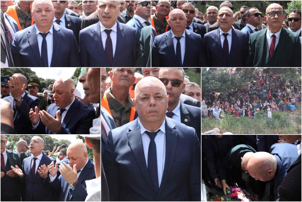 أشرف السيد #العيد_ربيڨة، وزير المجاهدين وذوي الحقوق، ببلدية صحاريج على مراسم احياء هذه الذكرى (2)