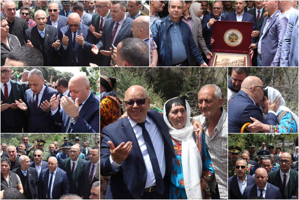 أشرف السيد #العيد_ربيڨة، وزير المجاهدين وذوي الحقوق، ببلدية صحاريج على مراسم احياء هذه الذكرى (5)