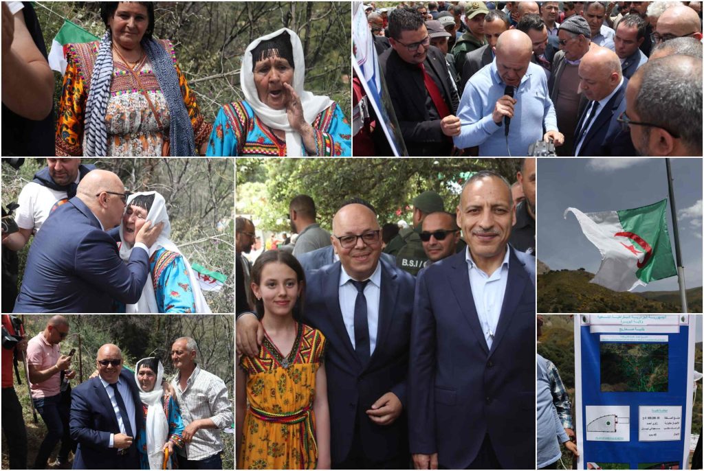 أشرف السيد #العيد_ربيڨة، وزير المجاهدين وذوي الحقوق، ببلدية صحاريج على مراسم احياء هذه الذكرى (6)