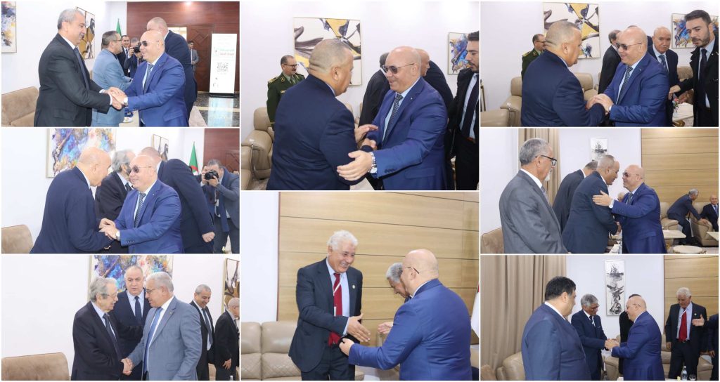 وزير المجاهدين وذوي الحقوق السيد العيد ربيقة ، يستقبل ضيوف الملتقى الدولي حول الأمير عبد القادر الجز (2)